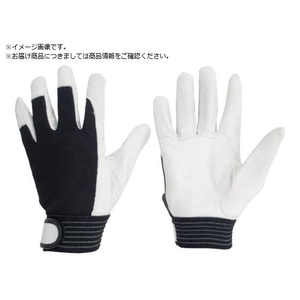 ミドリ安全 豚本革手袋 甲メリヤス L MRK-201-L FCA415K-1059210-イメージ1