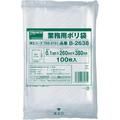 トラスコ 厚手ポリ袋　縦３８０Ｘ横２６０Ｘｔ０．１　透明　（１００枚入） B-2638