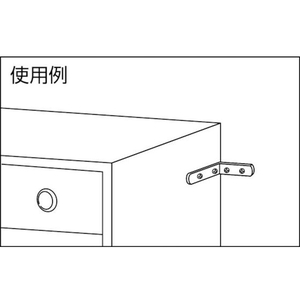 トラスコ中山 ジョイント金具19型Lクロ寸法39×39穴数2 FC087FA-4820533-イメージ3