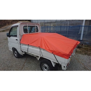 ユタカメイク カラートラックシート 1.8m×2.1m オレンジ オレンジ1.82.10.38 FC744GV-8192350-イメージ3