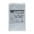 トラスコ 【次回９月下旬納入予定】　スタンダードゴミ袋　半透明　４５Ｌ　５０枚入 GB-45HTM