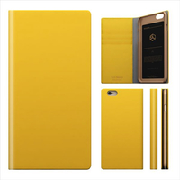 SLG Design iPhone 6s/6用ケース D5 Calf Skin Leather Diary イエロー SD4275I6