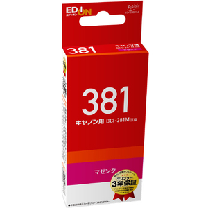 プレジール 互換インクカートリッジ マゼンタ オリジナル ED-PC381M プレジール 互換インクカートリッジ マゼンタ オリジナル ED-PC381M