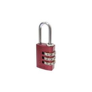 アバス社 ABUS　ナンバー可変式南京錠　145－30　レッド 145-30-RE-イメージ1
