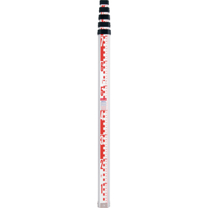 シンワ測定 アルミスタッフ　２　３ｍ５段　表面１０ｍｍピッチ　裏面１ｍｍピッチ目盛付 73275-イメージ3