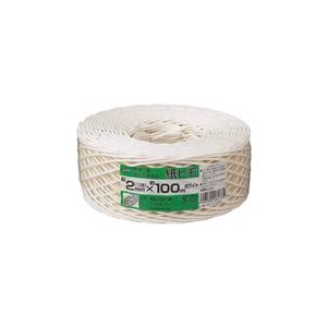 ユタカメイク 荷造り紐　紙ヒモ　♯10（約2mm）×100　ホワイト M-155-1-イメージ1