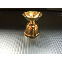 静岡木工 神棚用 神具 ローソク立て 真鍮 特大 FC31548