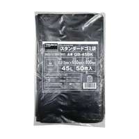 トラスコ スタンダードゴミ袋　黒　４５Ｌ　５０枚入 GB-45BK