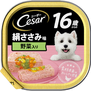 マースジャパンリミテッド シーザー 16歳からの 絹ささみ味 野菜入り(100g) ｼ-ｻﾞ-16ｻｲｷﾇｻｻﾐﾔｻｲ100G-イメージ1