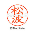 シヤチハタ ネームペン用ネーム シルバー 既製 松波 FC47602-X-GPS-1831
