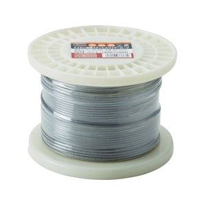 トラスコ中山 TRUSCO ステンレスワイヤロープ ナイロン被覆 2.0(2.5)mm×10 2.0(2.5)100502.5 FC379EK-4890892-イメージ1