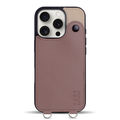 エム・ディー・シー iPhone 16 Pro用nano universe ストラップ付き背面ケース バイカラー ココア MD-75549-4