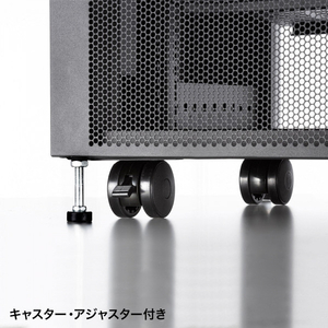 サンワサプライ 小型19インチマウントボックス(9U D600) ブラック CP-SVCBOX5BK-イメージ18