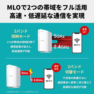 バッファロー 無線LAN親機 11be/ax/ac/n/a/g/b 2882+688Mbps ホワイト WSR3600BE4P-WH-イメージ4