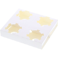 シモジマ ヘイコー Dカップホルダー 4個用 ホワイト 50枚 FCU7761-4200400