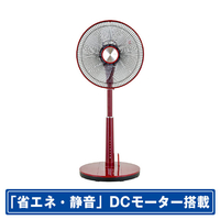 おおたけ DCモーター搭載リモコン付リビング扇風機 レッド GF-DC325FR-R