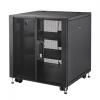 サンワサプライ 小型19インチマウントボックス(12U D600) ブラック CP-SVCBOX6BK