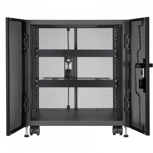サンワサプライ 小型19インチマウントボックス(12U D600) ブラック CP-SVCBOX6BK-イメージ2