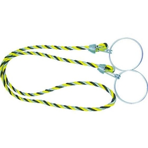 トラスコ中山 コーン用ロープ 反射標識 12mm×2m ロープ反射標識／反射タイプ黄／黒 FC278GL-3600181-イメージ1