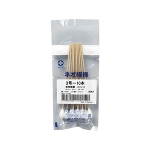 白十字 ネオ綿棒3号(滅菌済)3号 07-3077-01 16208(10ホンX FCG580R-07-3077-01-イメージ1