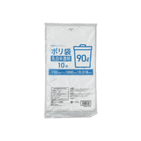 Forestway ゴミ袋薄手 乳白半透明 90L 10枚 FC902NS-FRW200875