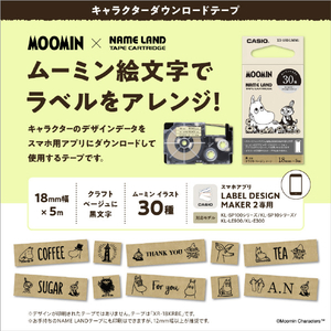 カシオ キャラクターダウンロードテープ XR-18DLMM1-イメージ3