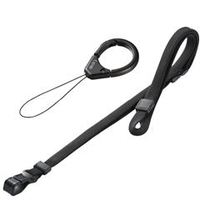 サンワサプライ フィンガー＆ネックストラップ ブラック DG-ST38BK