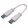 変換名人 USB3．0ケーブル A(オス)→A(オス) クロス結線(20cm) USB3A-AX-CA20