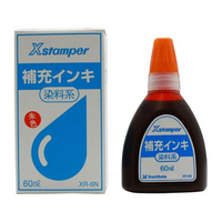 シヤチハタ 補充インキ 60ml 染料系(Y-30) 朱 FC36421-XR-6N(Y-30)ｼﾕｲﾛ