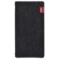 エム・ディー・シー iPhone 16用手帳ケース EDWIN タグデニム/ブラック MD-75550-2