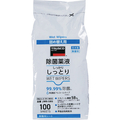トラスコ 除菌薬液しっかりしっとりウェットワイパー　詰替　高濃度アルコールタイプ　１００枚入 JWB-58S