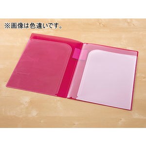 セキセイ ポケットフォルダー アクティフV A4 4ポケット ライトグリーン F028547-ACT-5904-33-イメージ2