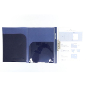 サンノート TwoDucks A4 クリアホルダー付 Zファイル ネイビー TD0027-イメージ3