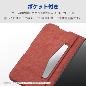 エレコム Galaxy A36 5G用 ソフトレザーケース 薄型 磁石付 ブラック PM-G254PLFUBK-イメージ4