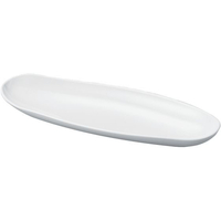 若泉漆器 ニューホワイト 小判長手盛鉢 40cm FC962KY-0262060