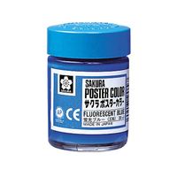 サクラクレパス ポスターカラー 蛍光ブルー 30ml FCA4311-PW30ML#336