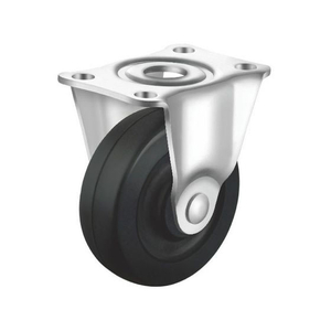 サンワサプライ 汎用キャスター 75mm径 車幅26mm ゴム製 固定 2個 FCB821H-CST-75E-FIX2-イメージ4
