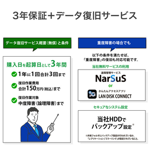 I・Oデータ 4ドライブラックマウントWindows NAS 16TB HDL4-Z25WI3B16UB-イメージ6