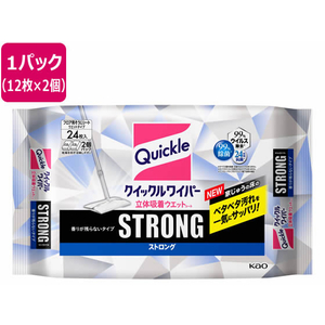 KAO クイックルワイパー 立体吸着ウエットシート ストロング 24枚 F371505-イメージ1