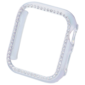 エレコム Apple Watch SE(40mm)用&me ハードバンパー ストーン付 オーロラクリア AW-23EBPPJACR-イメージ1
