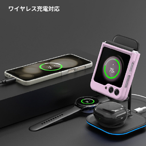 araree Galaxy Z Flip5用ケース Aero Flex クリーム AR25280GZFP5-イメージ12
