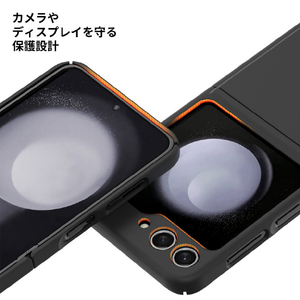 araree Galaxy Z Flip5用ケース Aero Flex クリーム AR25280GZFP5-イメージ9