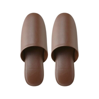 テンダイ 抗菌多機能ビニールスリッパ(かぶり)23～26cm ブラウン FCF279D-8-113-02