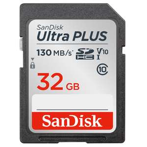 サンディスク SDHC UHS-I カード(32GB) Ultra PLUS シルバー SDSDUW3-032G-JNJIN-イメージ1