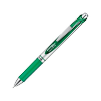 ぺんてる エナージェル ノック式 シルバー軸 0.5mm グリーン FC537PA-BLN75Z-D