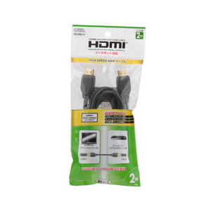 オーム電機 HDMI1．4ケーブル(2m) VIS-C20ELP-K-イメージ1