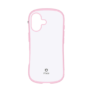 Hamee iPhone17用 MAGSYNQケース IFACE FIRST CLASS PASTEL パステルピンク／ホワイト 41-182820-イメージ1