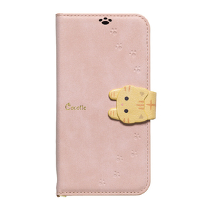 ＮＡＴＵＲＡＬ　ｄｅｓｉｇｎ iphone17e/16e用 手帳型ｹｰｽ new cocotte ピンクベージュ IP24SP-COT03-イメージ1