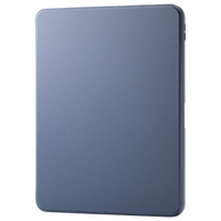 エレコム 11インチiPad Air(M3/M2)用フラップケース 360度回転 背面クリア 2アングル スリープ ブルーグレー TB-A25MMG360BG