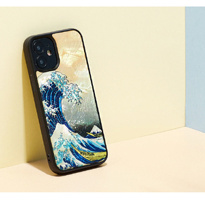 ikins iPhone 12/12 Pro用天然貝ケース 神奈川沖浪裏 I19282I12P-イメージ7
